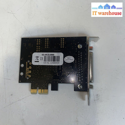 1 Port Db25 Parallel Pci-E Pcie X1 Card Mcs9900 Chipset With Low Profile Bracket