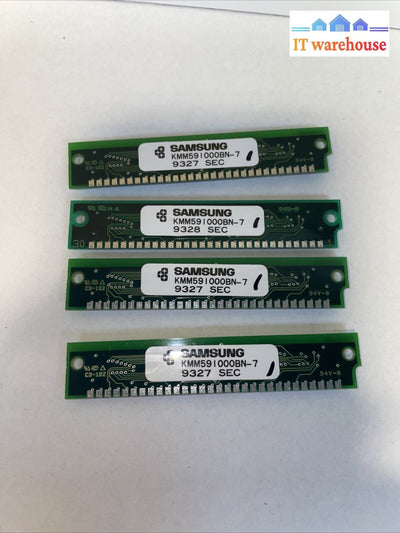1× Samsung Simm Kmm591000Bn-7 9349 Memory Vintage Ram Stick Atari Apple Pc