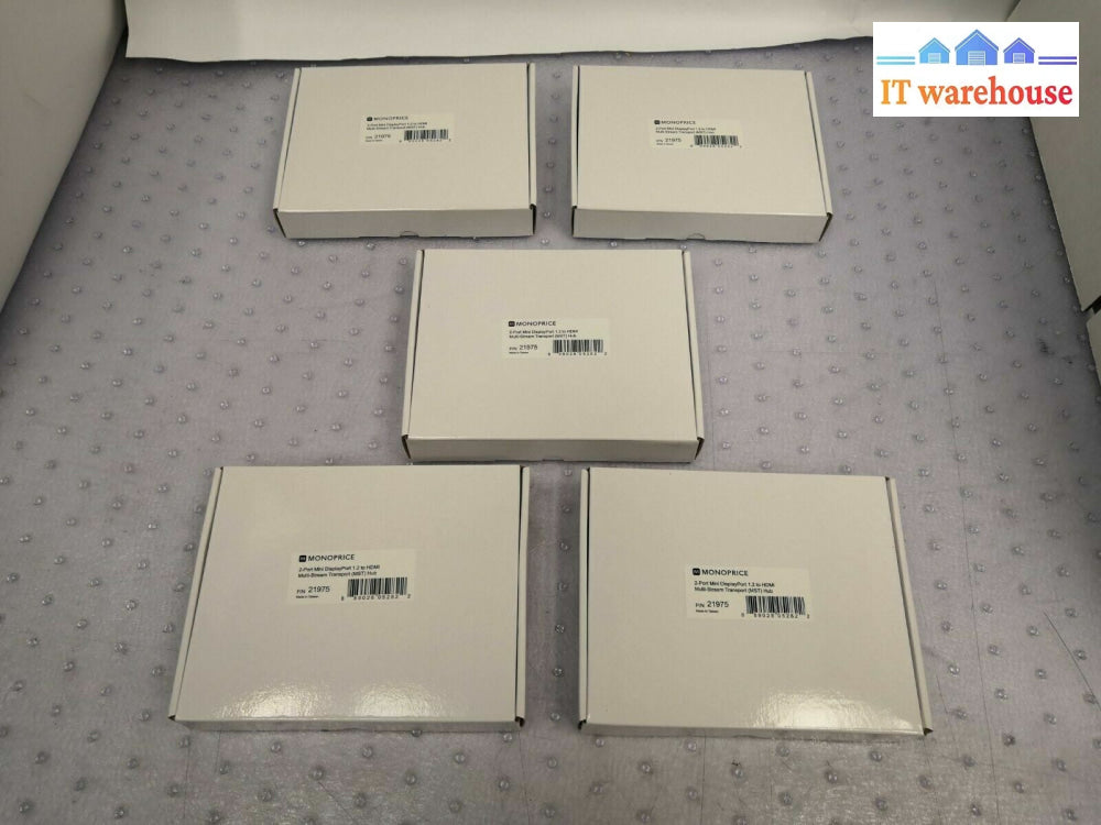 1 X New Monoprice P/N 21975 2-Port Mini Displayport 1.2 To Hdmi @@@