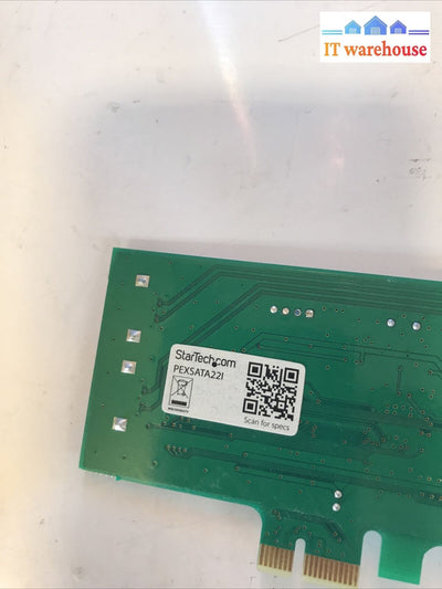 1 X Startech.com Pexsata221 Internal 2-Port Sataii Pcie Controller Card