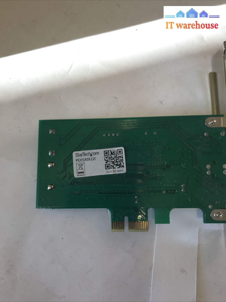 1 X Startech.com Pexsata221 Internal 2-Port Sataii Pcie Controller Card
