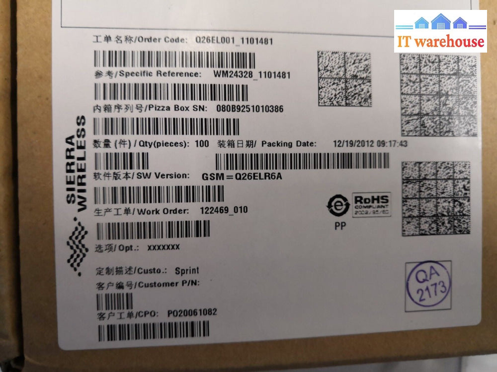 100x Qualcomm 3G Q26 Elite Wireless CPU AirPrime CDMA 2000 with Qualcomm QSC6055