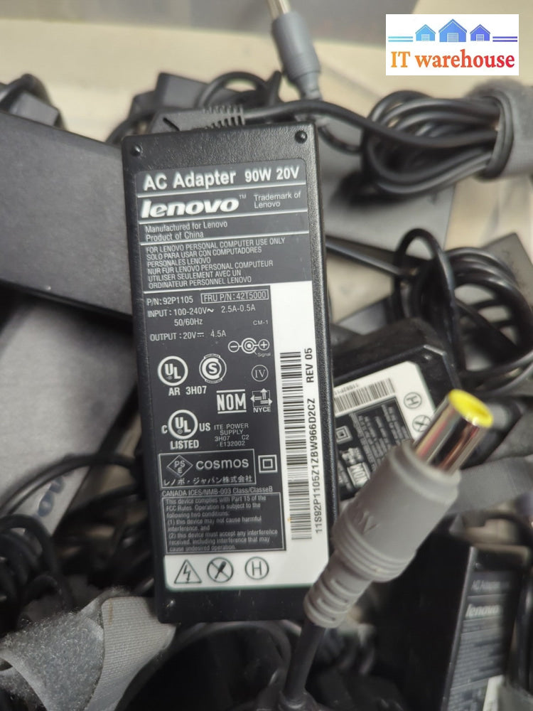 10x Mixed Lenovo 65W/90W AC Adapter Charger For T510 T520 T530 T420 T430 -