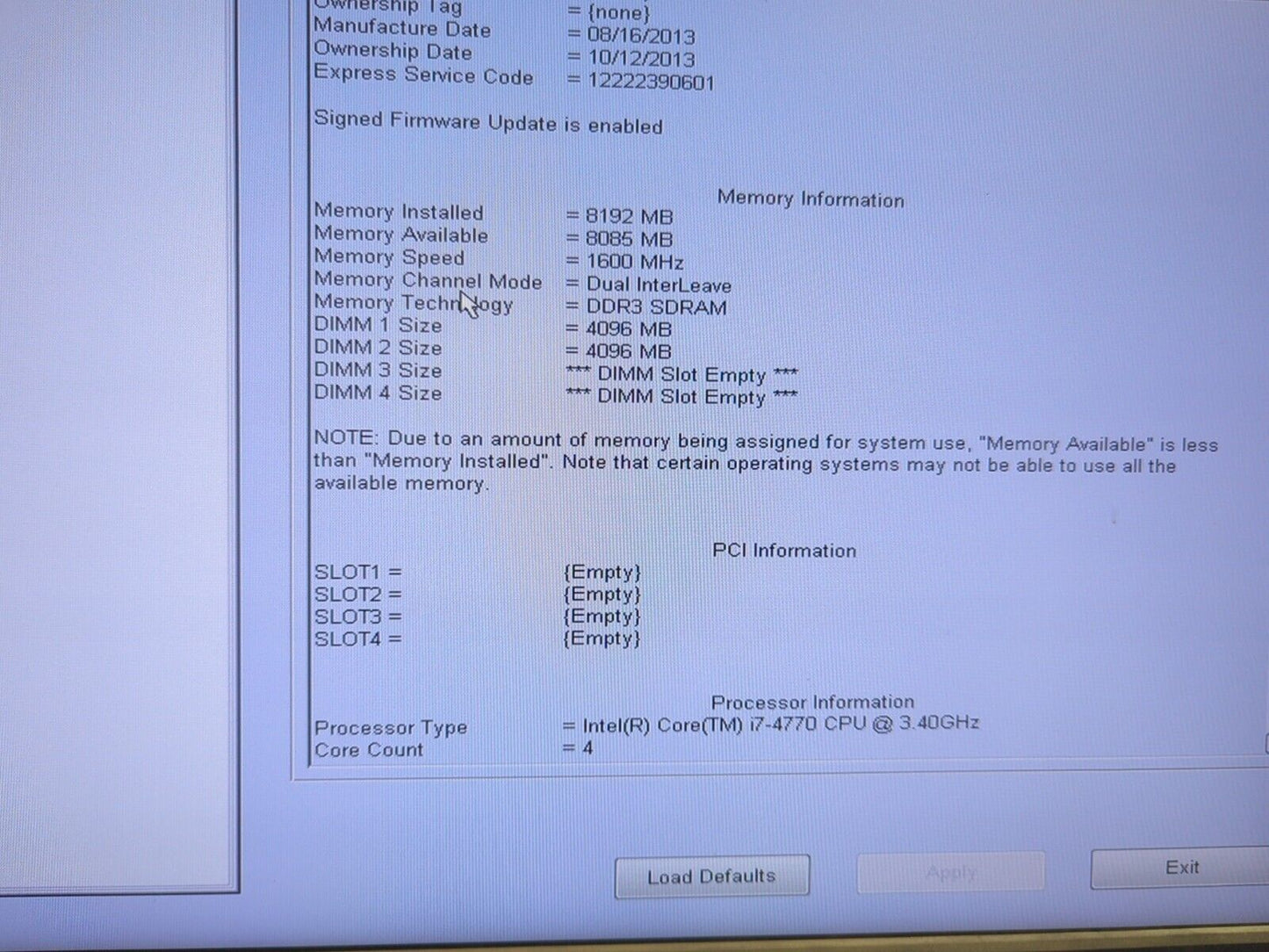 (NICE) Dell OptiPlex 9020 MT Intel i7-4770 3.4GHz/8GB DDR3 /240GB SSD/ NO OS -