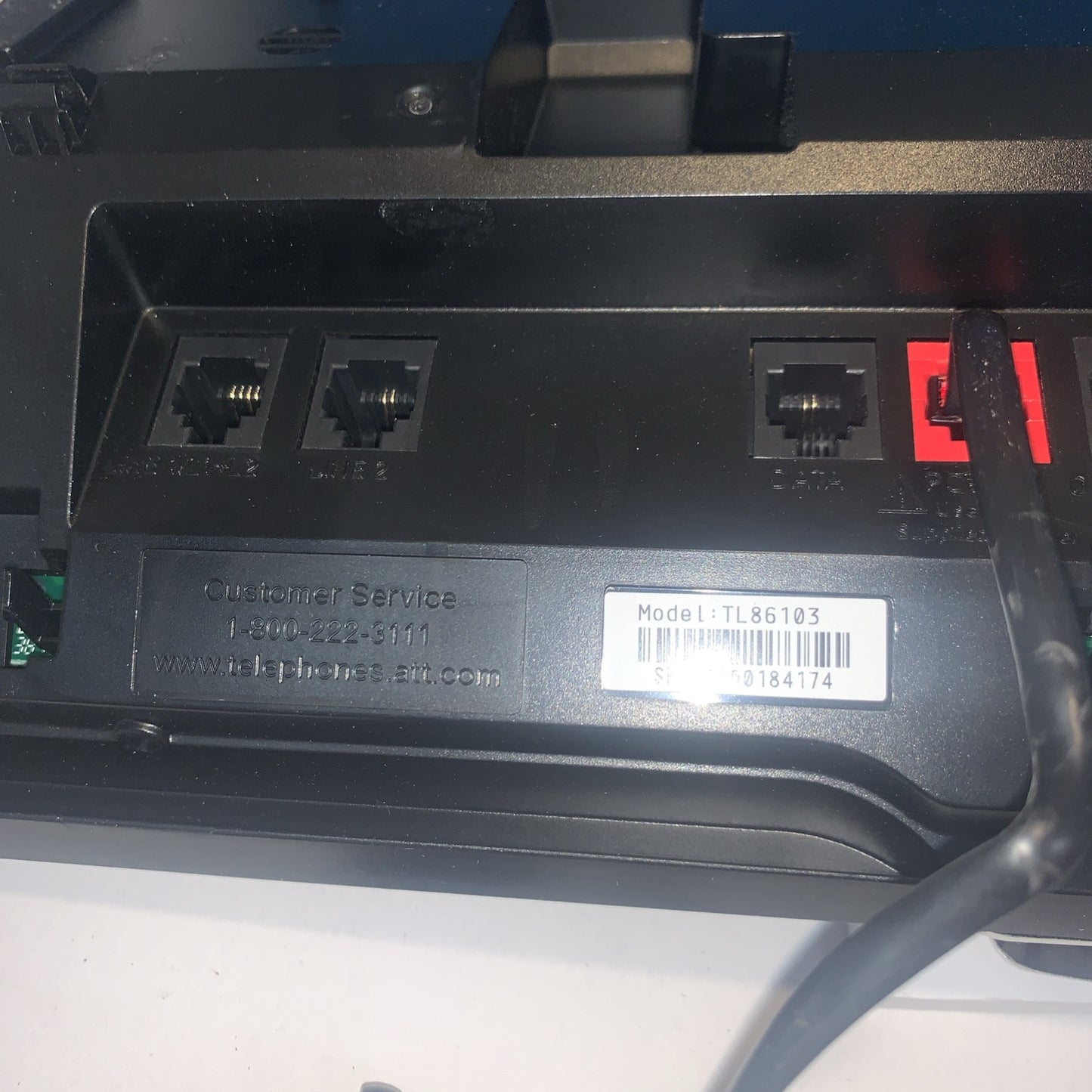 AT&T 2-Line Corded/Cordless Answering System w/ Connect to Cell TL86103