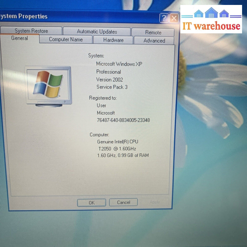 12’’ Toshiba Satellite U200 2-Core 1.6GHZ 1GB 250GB Windows XP pro (Bad Audio)