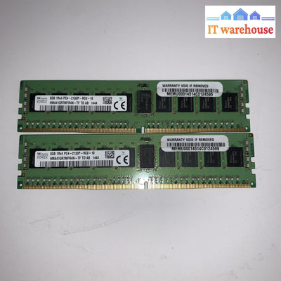 16GB (2x 8GB) SK Hynix HMA41GR7MFR4N-TF Kit 2133MHz DDR4 RDIMM RAM Server Memory