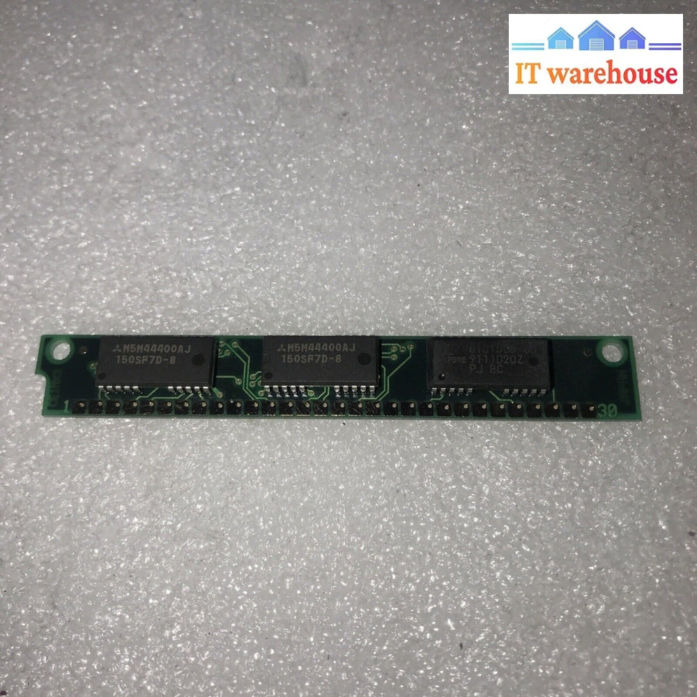 1Mb Simm 30-Pin 70Ns 3-Chip (2X M5M44400Aj) (1X 81C1000-80)