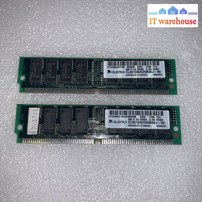 1X 8Mb Celestica Cl001D02325B0Ej-60 2Mx32 60Ns 5.0V V3B4 72-Pin Non-Ecc Edo Ram