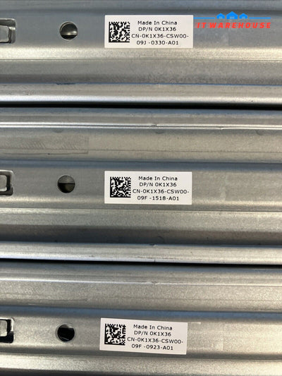 1X Dell 0K1X36 Poweredge R320 R330 R420 R430 R620 R630 Server Rail K1X36 ~