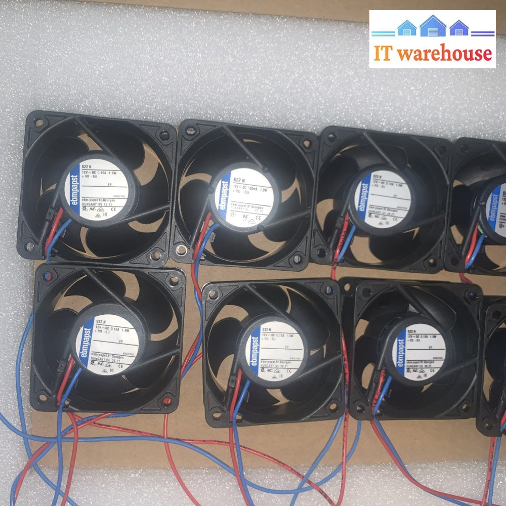 (1x) Ebmpapst 622N 60*60*25MM 12V 1.9W Cooling Fan