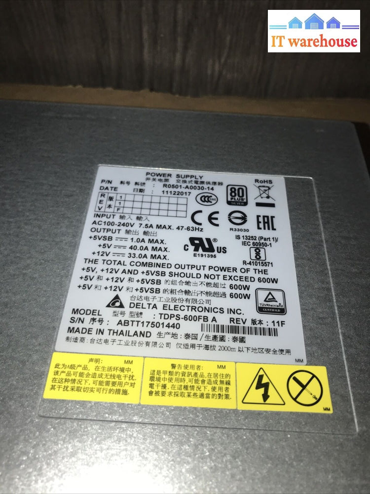 1X Hitachi Dw-F800-Dbsc Virtual Hdd Storage Array Power Supply R0501-A0030-14