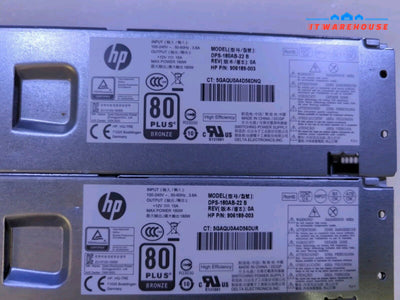 1x HP 906189-003 DPS-180AB-22 ProDesk 400 G4 180W PSU Power Supply