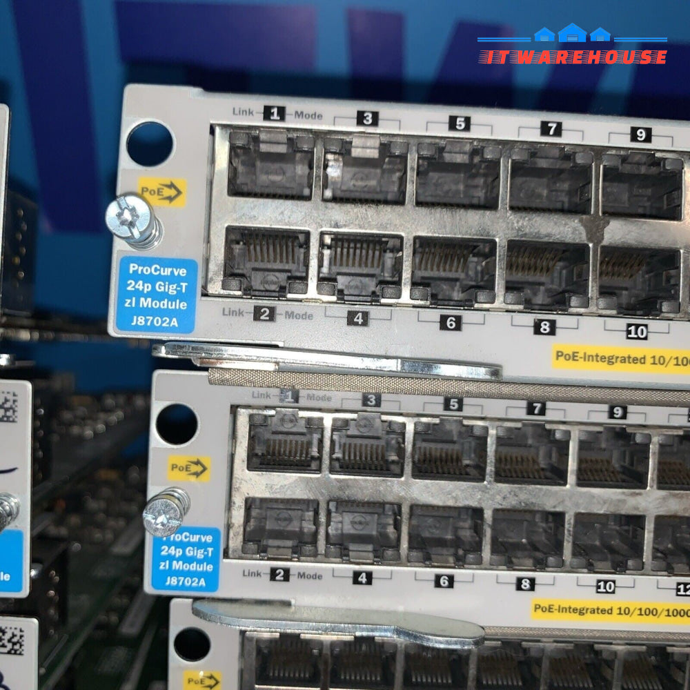 (1x) HP J8702A HP Procurve 24p Gig-T ZL PoE Module for HP 5406ZL or 5412ZL