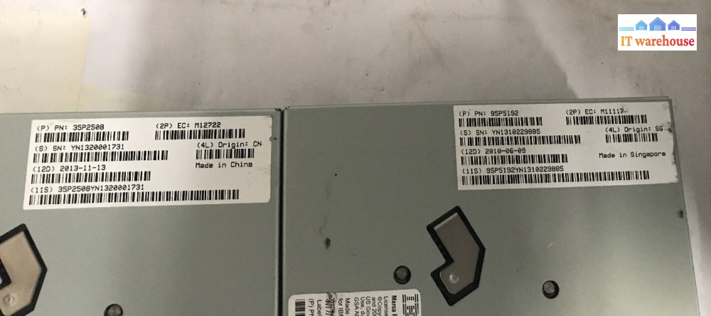 - 1X Ibm 95P4516 Lto Ultrium 4 Fibre Channel 800/1600Gb Tape Drives 95P5192
