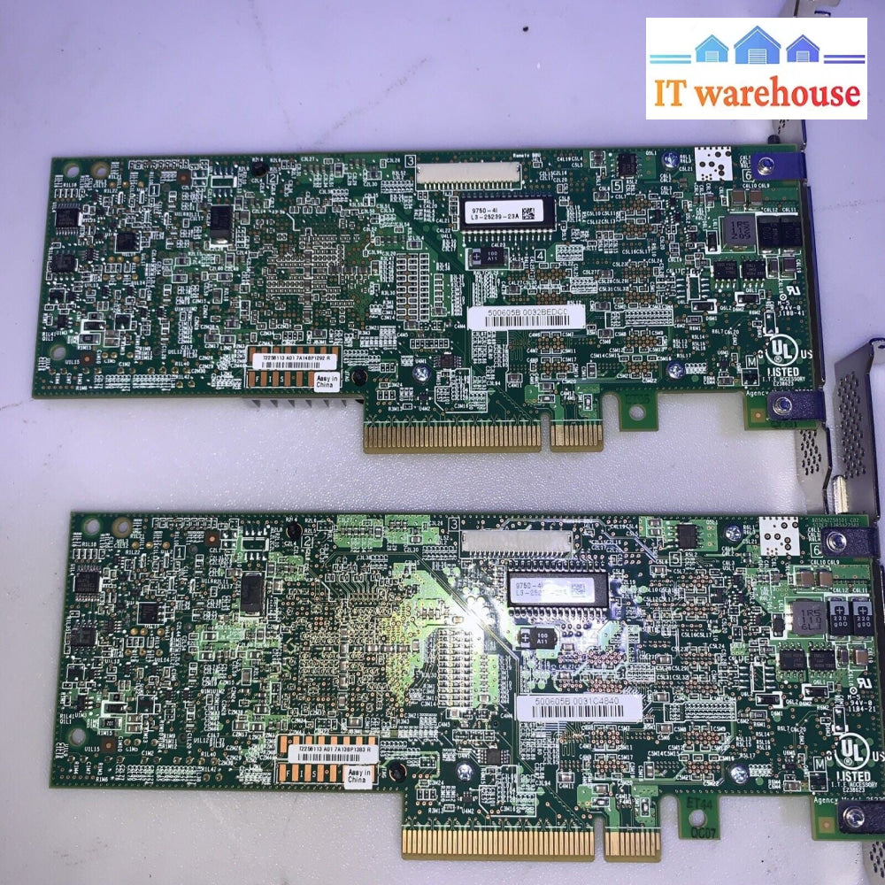 (1x) LSI 9750-4i MegaRAID SAS/SATA 6GB/s Raid Controller w/ L3-25239-23A