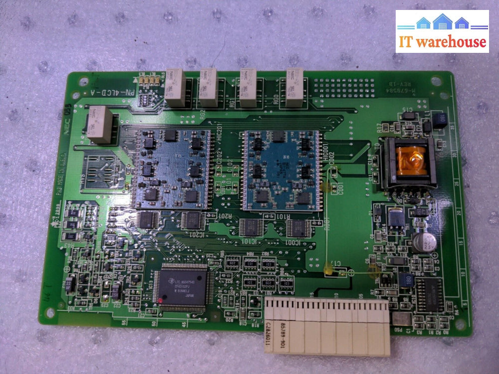 - 1X Nec Neax 2000 Pn-4Lcd-A M-678584 4-Line Analog Station Card