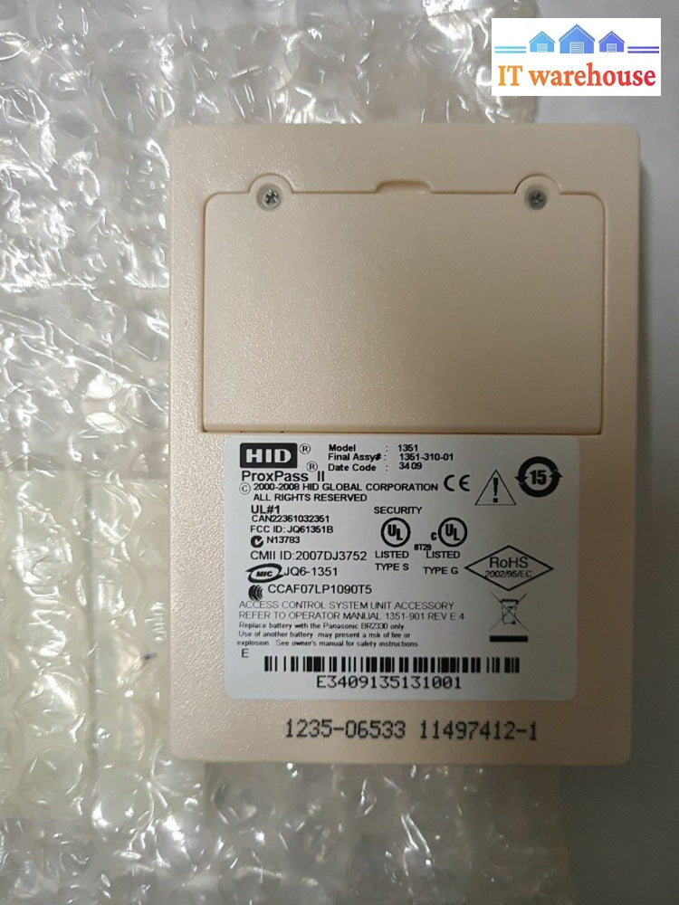 (1X) New Hid 1351 Proxpass Ii Vehicle Id Tag 1351Lbssn 1351-310-01 -