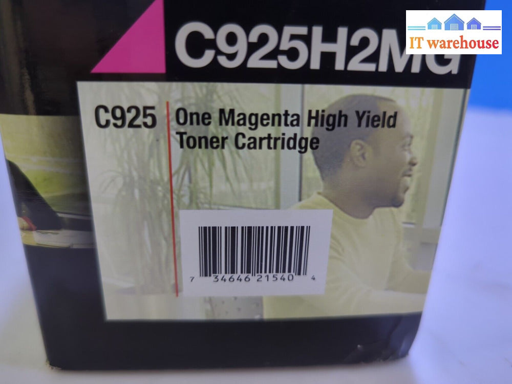 1x NEW in BOX Genuine Lexmark C925H2MG Magenta Toner Cartridge for C925 -