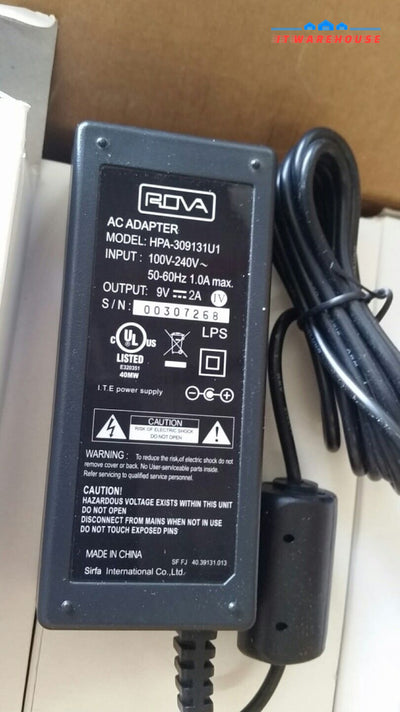 - 1X New Rova Hpa-309131U1 9V 2A Ac Adapter I.t.e Power Supply @@@