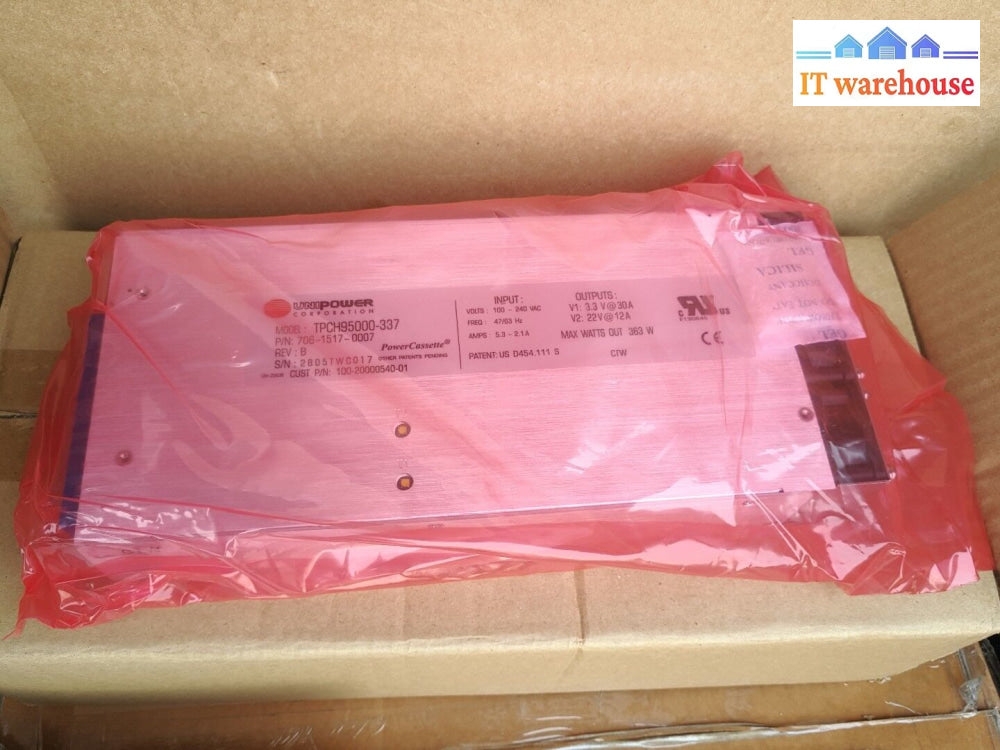- 1X New Unipower Tpch95000-337 Power Supply P/N: 706-1517-0007 5.3-2.1A 363W