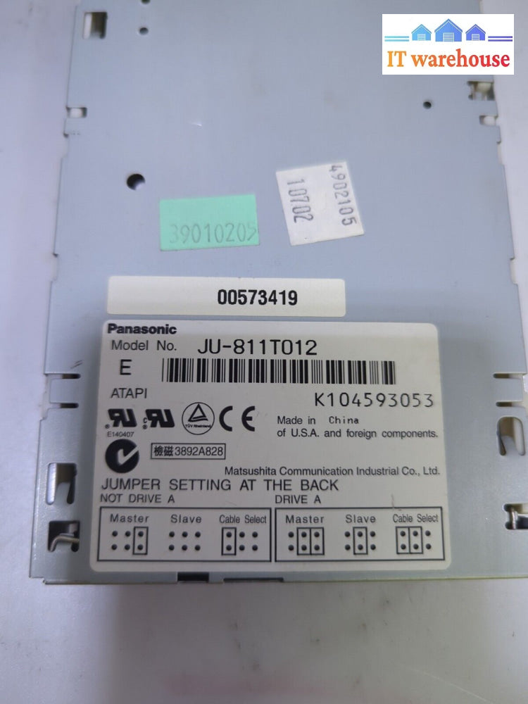 - 1X Panasonic Internal Atapi Ide Zip 100 Drive Ju-811T012
