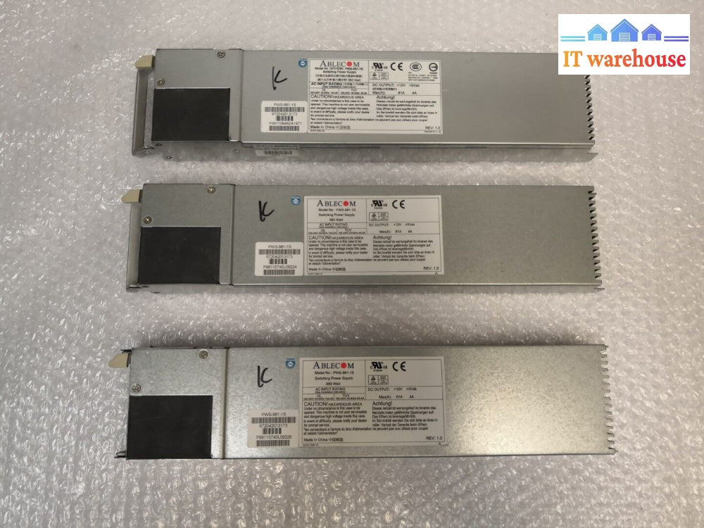 - 1X Pws-981-1S 672042013173 Supermicro/Ablecom 980 Watt Psu @@@