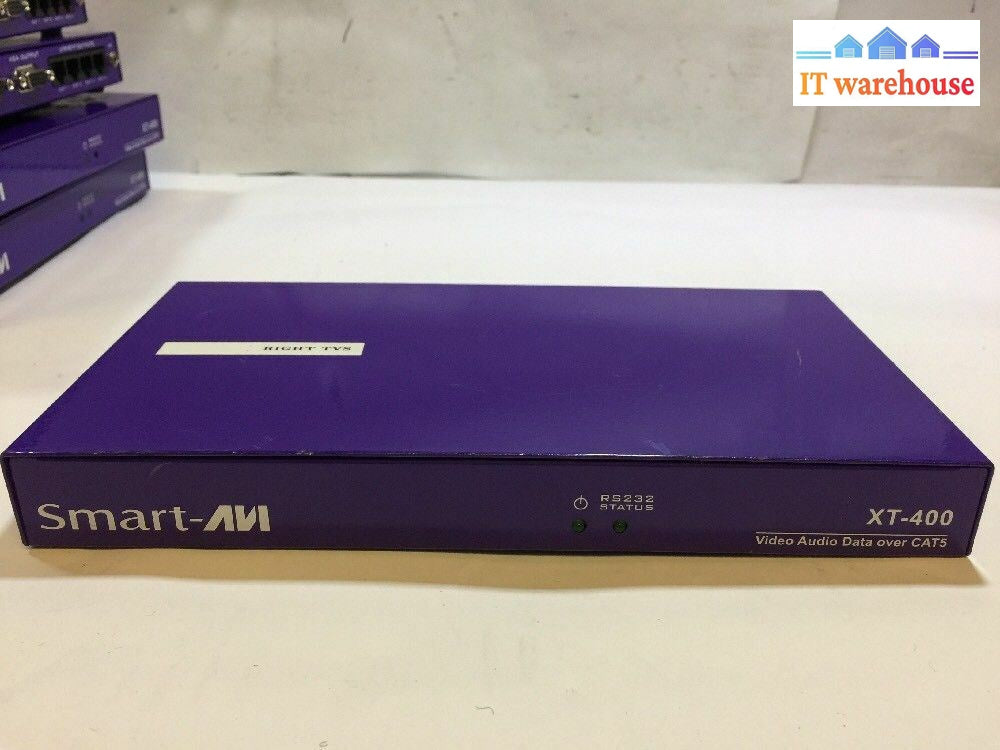 - 1X Smartavi Xt-400 Uxga/Audio/Ir/Rs232 Multi-Point Cat5 Transmitter (W/Ac)