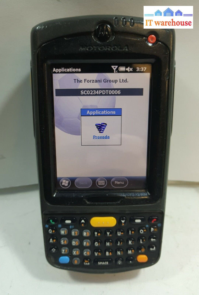 - 1X Symbol Motorola Mc75A Mc75A0 Windows Mobile Scanner W/Cradle (No Stylus)