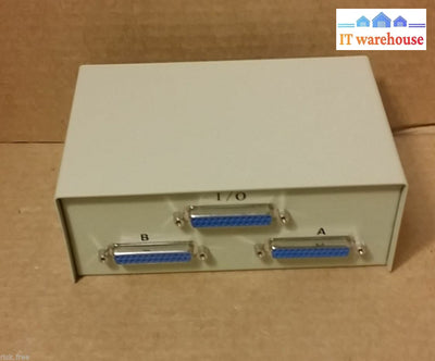 2 Port Manual Data Transfer Switch Box - Two 25 Pin Female
