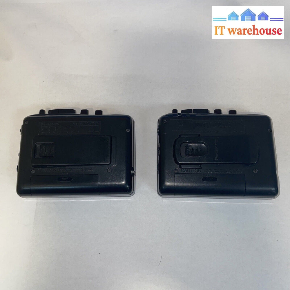 2 X Panasonic Tape Player Am/Fm Radio Auto Reverse Walkman Rq-V187/V186