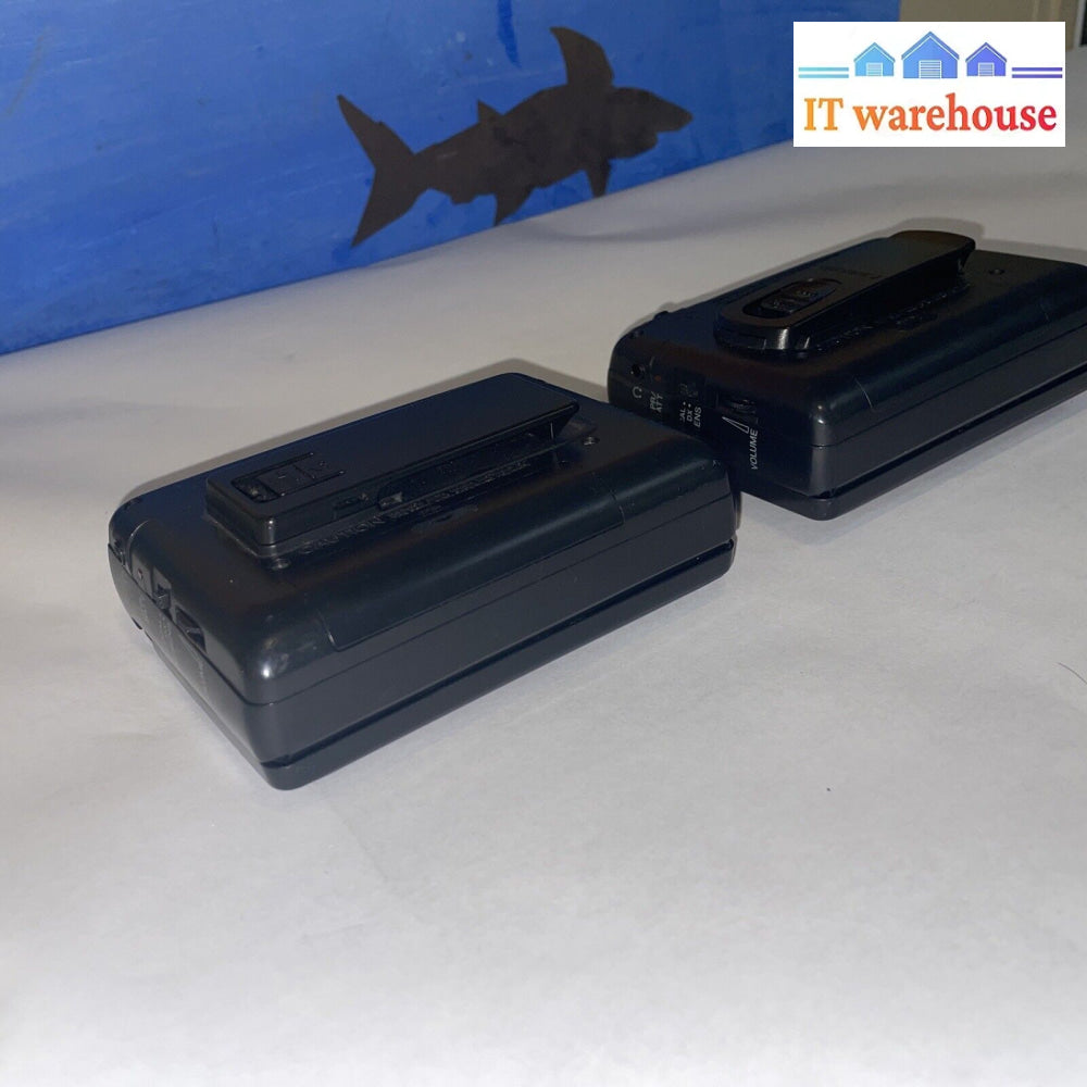 2 X Panasonic Tape Player Am/Fm Radio Auto Reverse Walkman Rq-V187/V186