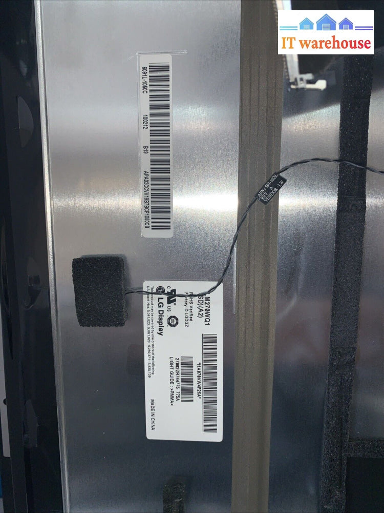 2009 Imac A1312 27’’ Replacement Display Screen & Glass Front Cover