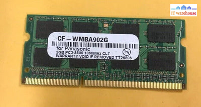 2Gb Panasonic Cf-Wmba902G Pc3-8500 1066Mhz Laptop Ram Memory