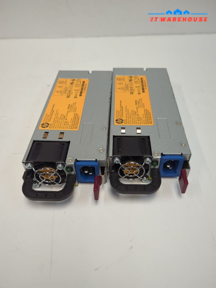 2x 656363-B21 HP 750W Platinum Power Supply 643932-001 660183-001