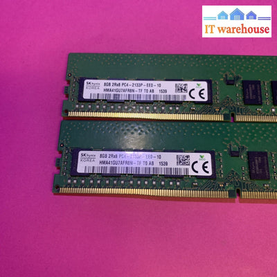 2x 8GB Hynix HMA41GU7AFR8N-TF PC4-17000 DDR4-2133MHZ Ecc Dual Server Memory RAM