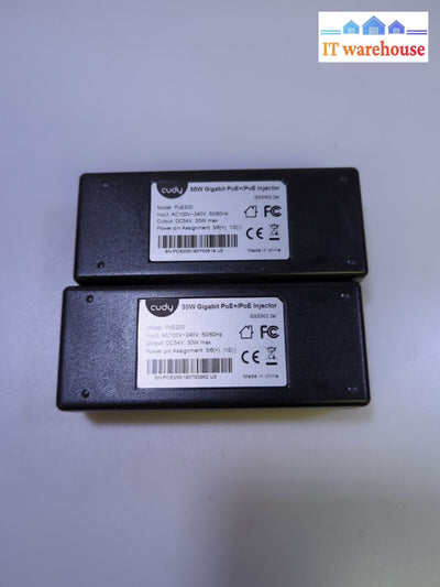 - 2X Cudy Poe200 30W Gigabit Poe Dc 54V Output Injector Adapter