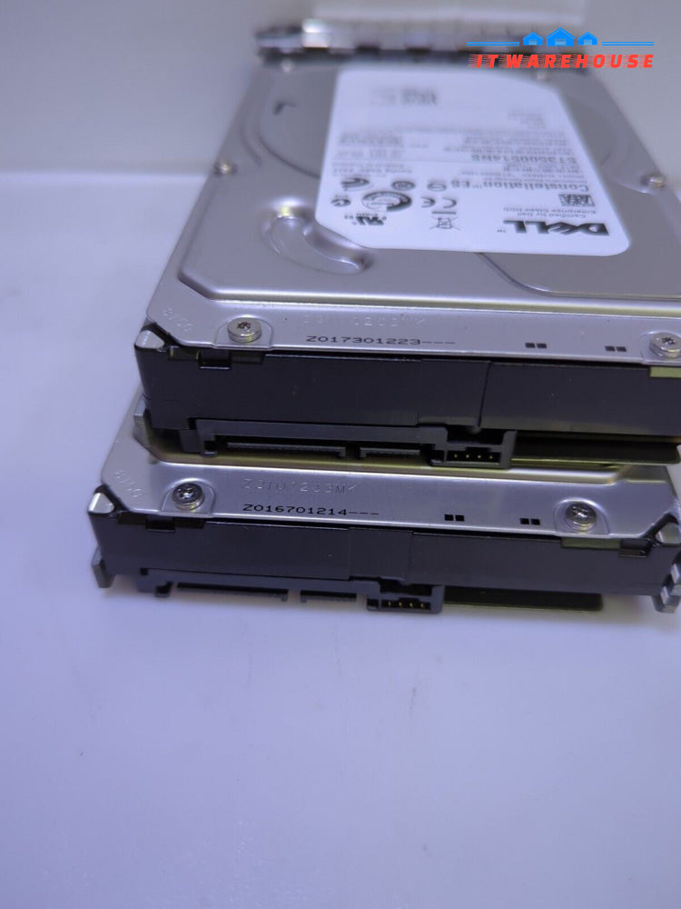 - 2x Dell Constellation ST3500514NS 500GB 3.5" SATA Hard Drive 8VNWV W/Caddy