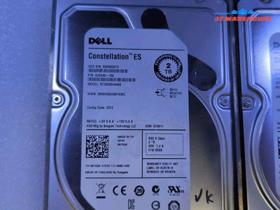 2X Dell R755K 0R755K 2Tb 3.5’’ Sas Hard Drive St32000444Ss W/ Caddy Tested -