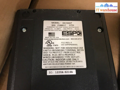 2X Esp D5133Nt 15 Amp 120 Volt Digital Copier Surge Protector Power Filter @@@