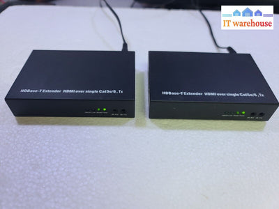 - 2X Hdbase-T Extender Hdmi Over Single Cat5E/6 Tx (With Adapter)