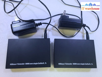 - 2X Hdbase-T Extender Hdmi Over Single Cat5E/6 Tx (With Adapter)