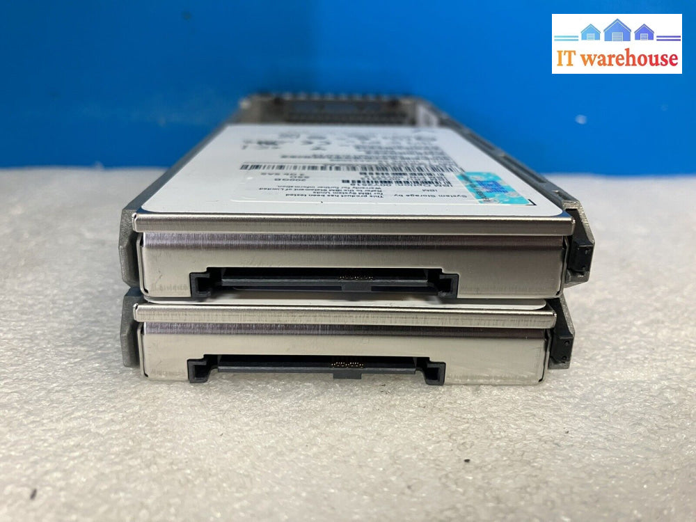 2X Ibm 00Y2518 200Gb Sas Ssd Fru 00Y2413 Pn 00Y5712 W/ Caddy Hvsml4020Ass600 ~