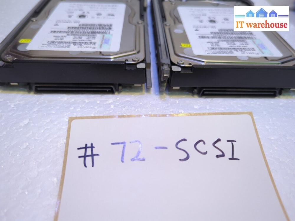 - 2X Ibm 146Gb Scsi U320 10K Hot Swap Hdd 90P1310 26K5153 W/Tray 25R4100