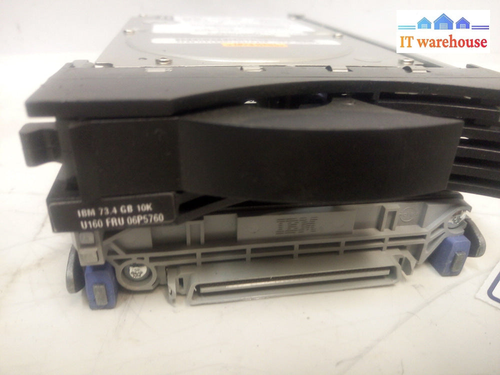 -2X Ibm 73.4Gb Ultra160 10K 06P5756 06P5760 Hard Drive W/Caddy @@@