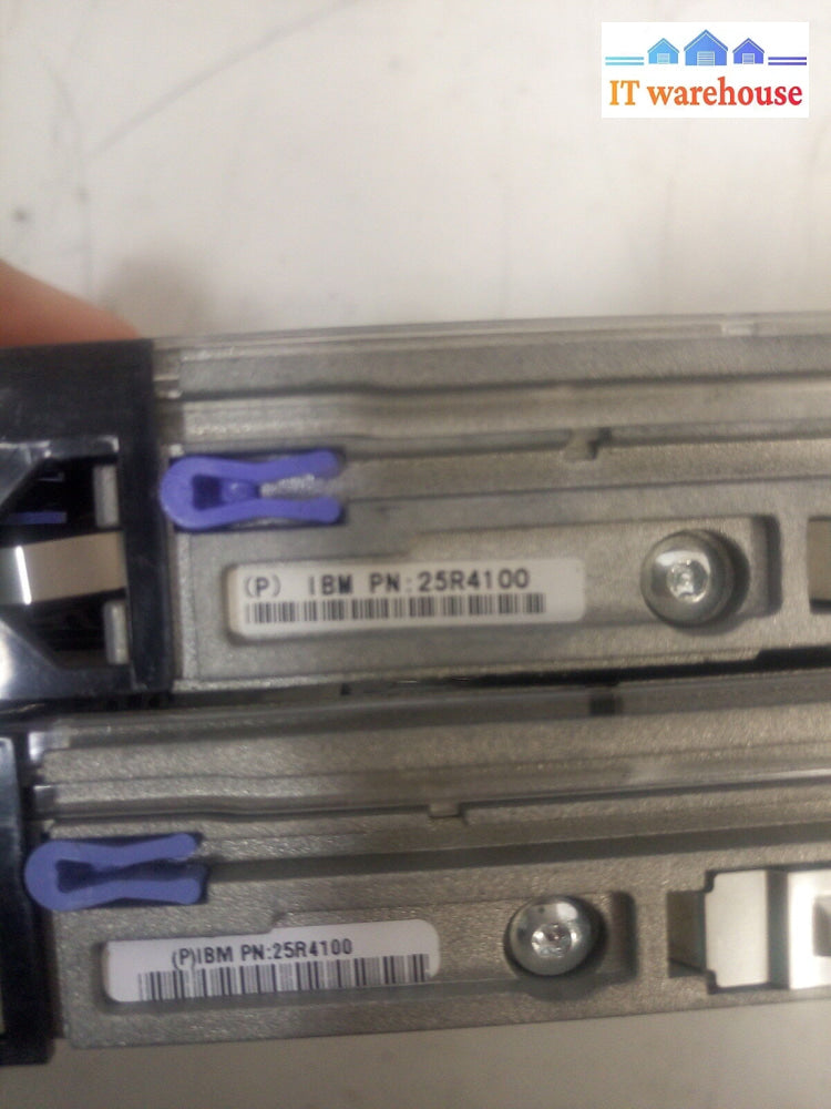 -2X Ibm Fru 90P1309 26K5152 Scsi 10K Rpm 73Gb Hard Drive W/ Caddy 25R4100 @@@