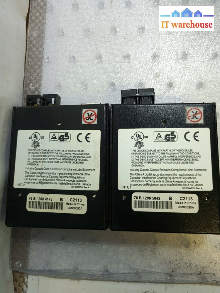 - 2X Milan Technology Mil-C2113 Ethernet Media Converter 100Base-Tx (No Ac)