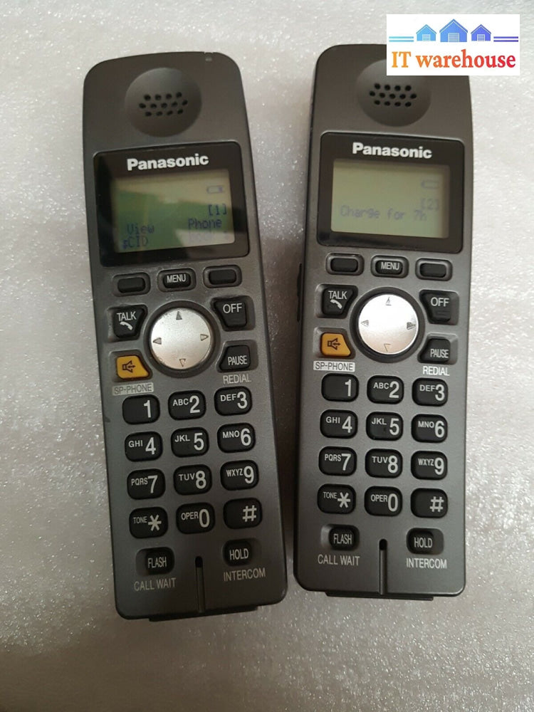 - 2X Mixed Panasonic Wireless Phone Set (Tg6031Cb/Tg6051B) With Handset-Tga600B