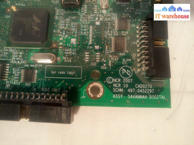 - 2X Ncr Control Board 497-0452297 Assy:savannah Digital For 7878-2000