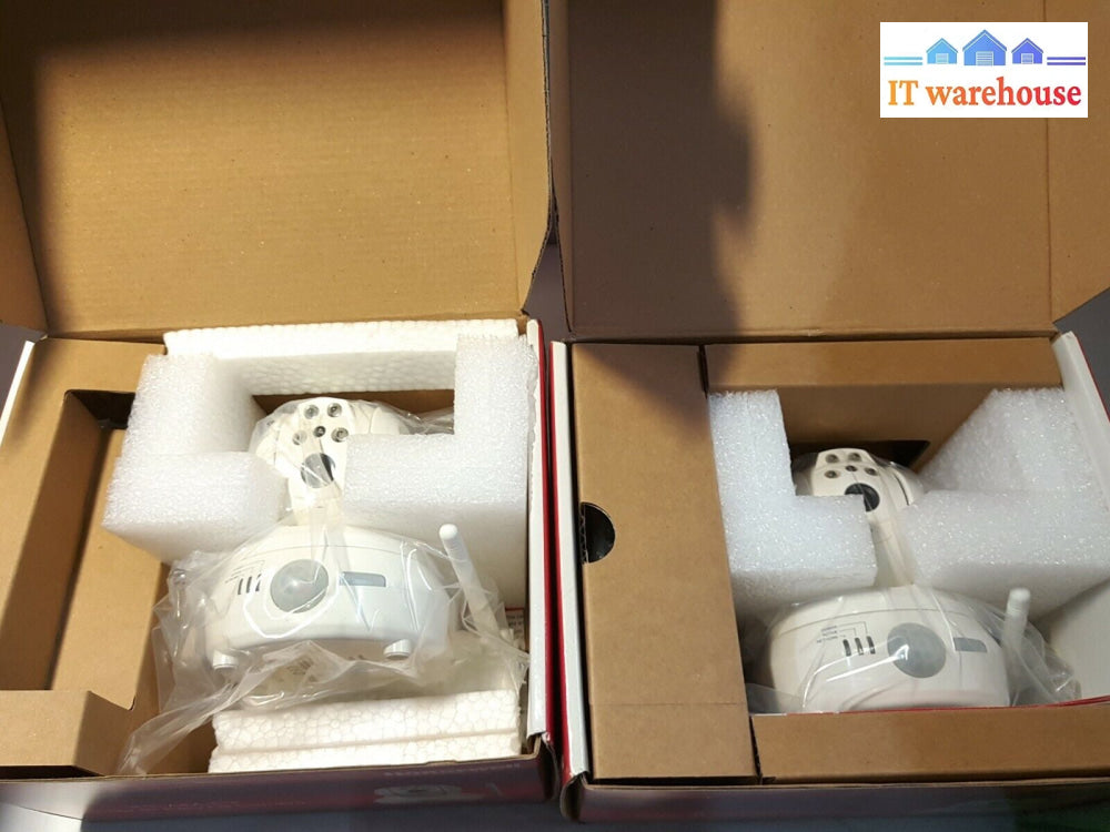 - 2X New Honeywell Ipcam-Pt Color Ip Pan Tilt Camera